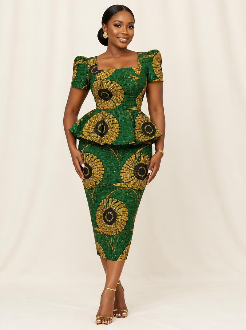 [Demo] Ankara Peplum Set